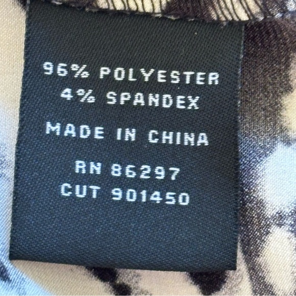 BCBGMaxAzria M black red white, mini relaxed fit shift short sleeve dress - Picture 8 of 12